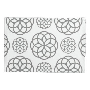 Pillow Case Grey Circles Circular