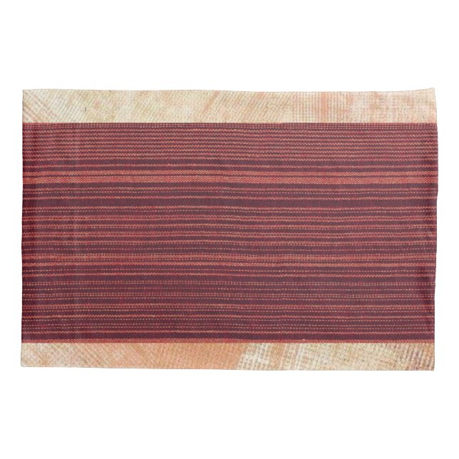 Pillow Case Orange Beige  (Back)