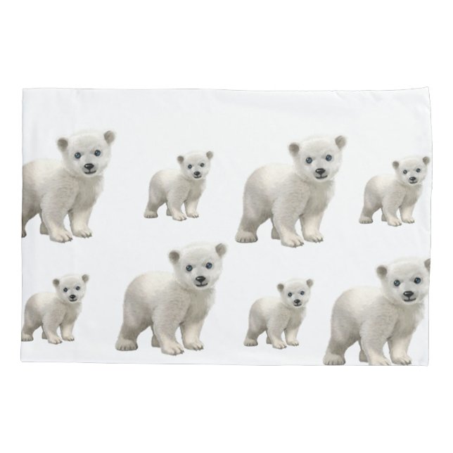 Pillow Case Polar Bear  (Back)