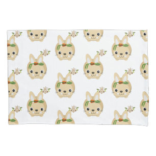 Pillow Case Rabbit Monkey Carrots Peas