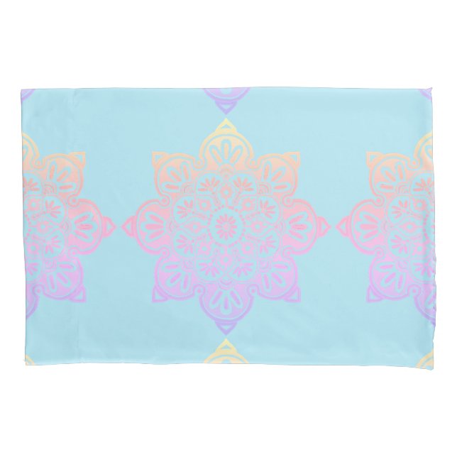 Pillow case with Boho Medallions (Front)