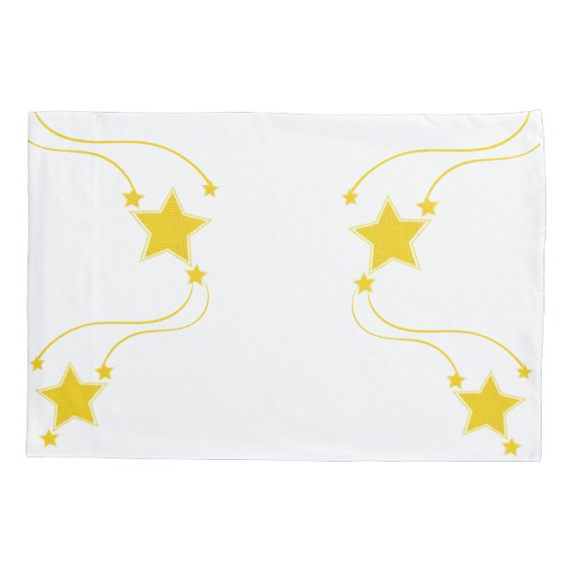 Pillow Case Yellow Stars (Back)