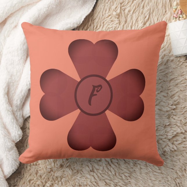 Pillow - Clover Shape with Monogram (Blanket)