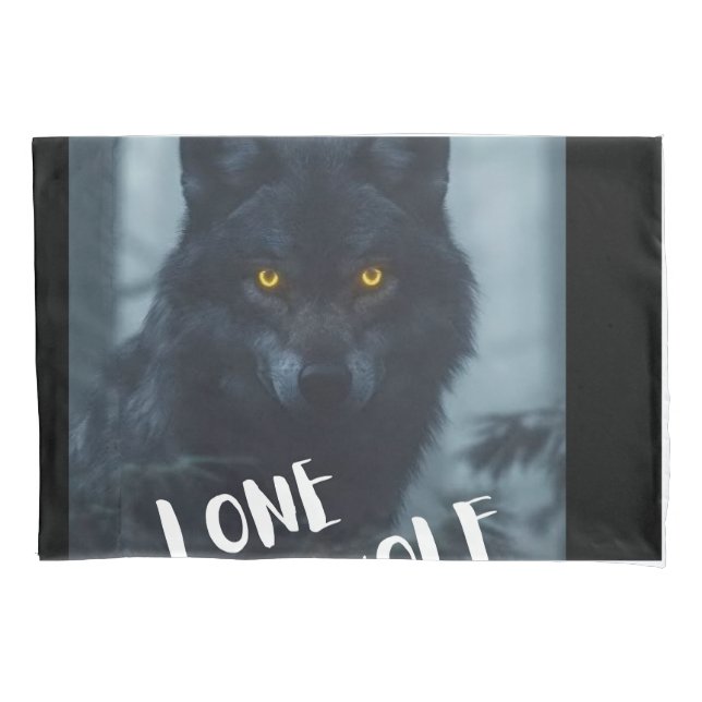  pillow cover(lone wolf design) pillowcase (Front)