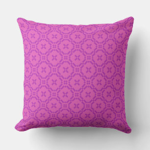 Pillow Cushion Welsh Tapestry Pattern Magenta Pink