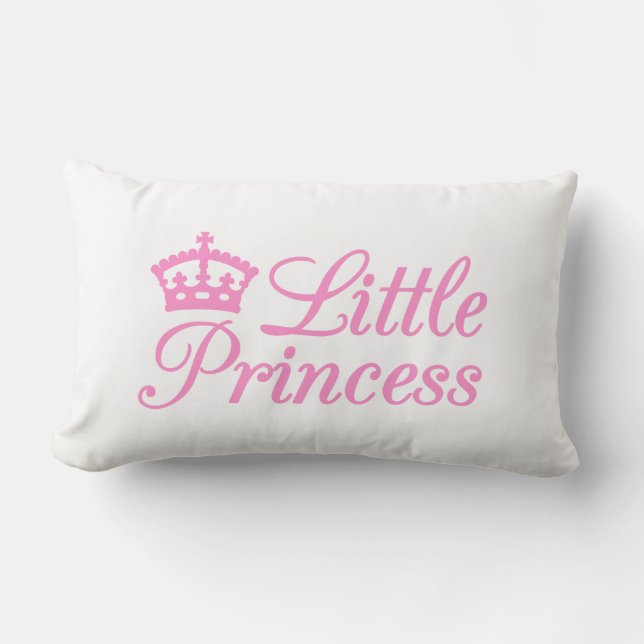 Pillow design little princess, with pink crown (Front)