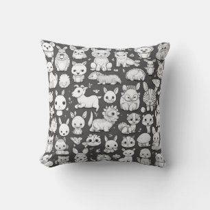 Pillow featuring 20 different adorable animals