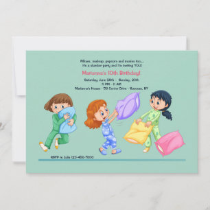 Pillow Fight Invitation