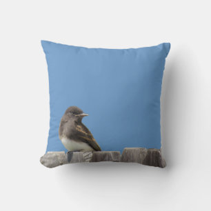 pillow - flycatcher on fence