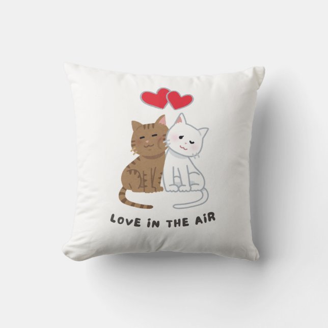 pillow for cat lovers, soft pillow (Front)