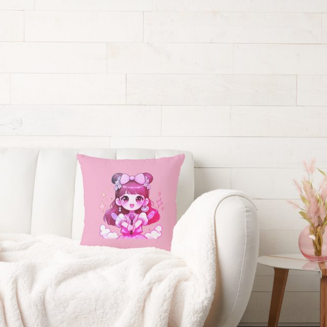 pillow girl kpop singer drawing (Couch)