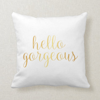 Pillow - Gold hello gorgeous
