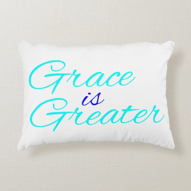 Pillow - Grace is Greater (Front)