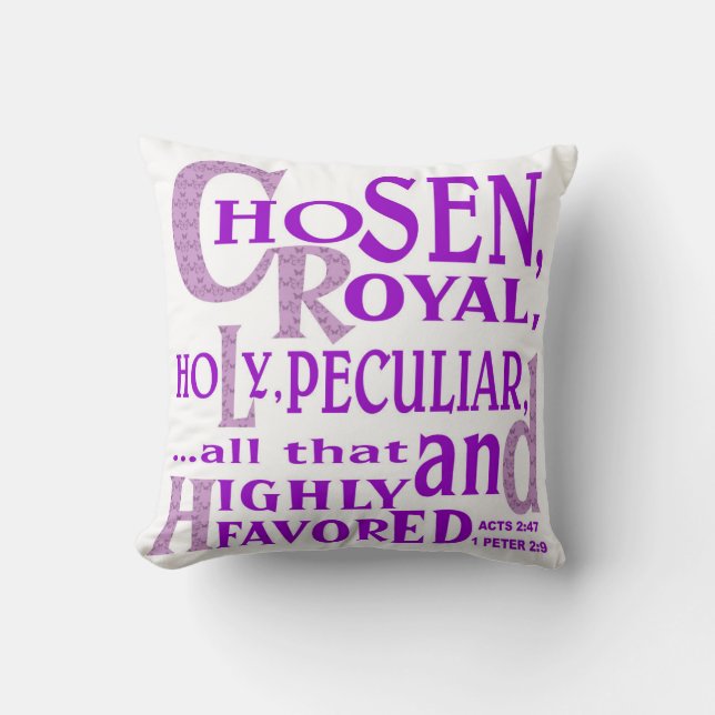 pillow Highly Favored© 16x16 (Front)