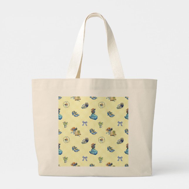 pillow large tote bag (Back)
