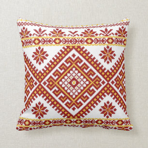 Pillow Large Ukrainian Cross Stitch Print
