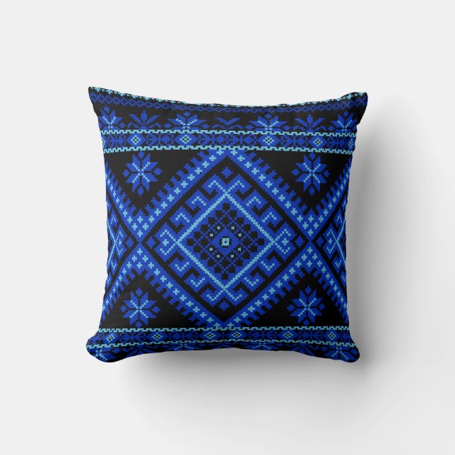 Pillow LARGE Ukrainian Cross Stitch Print (Front)