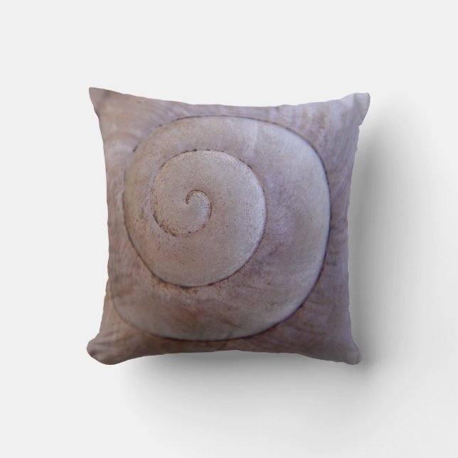 Pillow light grey snailshell (Front)
