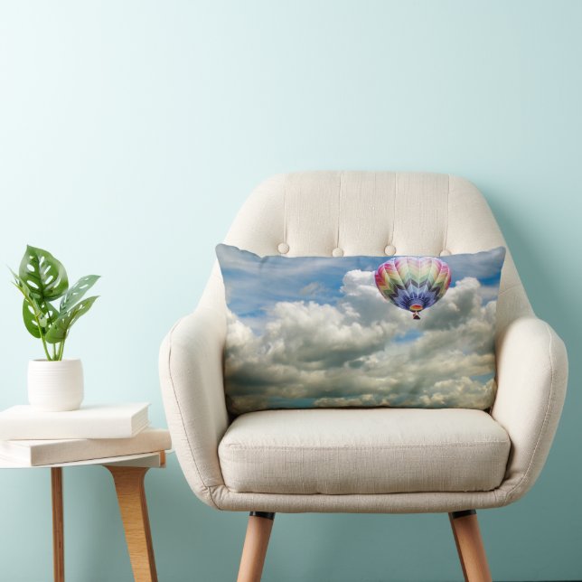 Pillow (lumbar) - Hot air balloon in clouds (Chair)