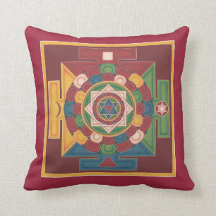 PILLOW-Mandala of the 5 Earth Elements for healing Cushion