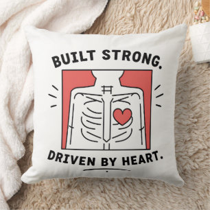 Pillow Minimalist Anatomical Heart Accent Pillow
