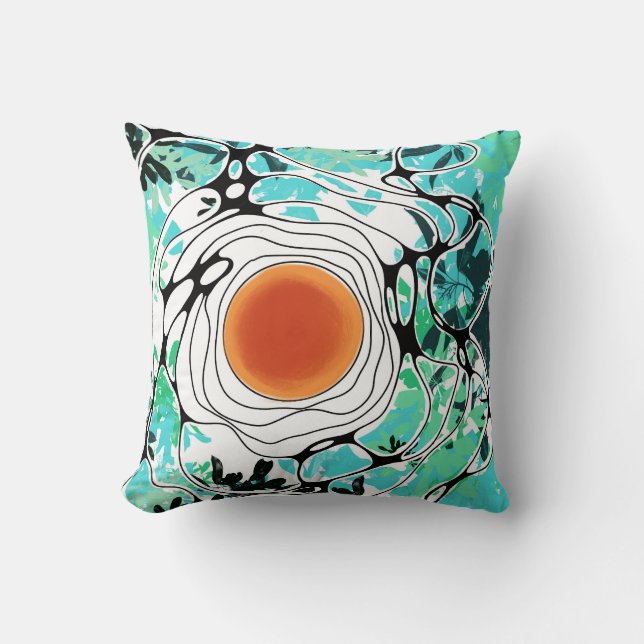 Pillow Modern Abstract Nature-Inspired  (Front)