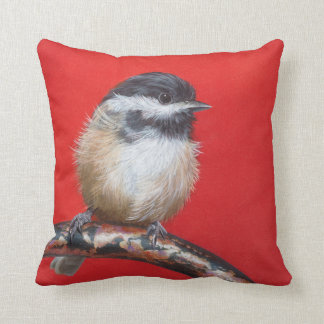 Pillow "My Little Chickadee" by Camille Engel