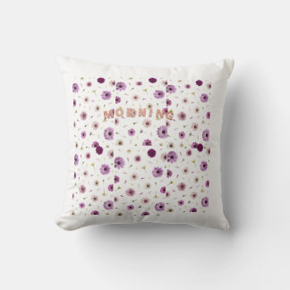 pillow of flower design.