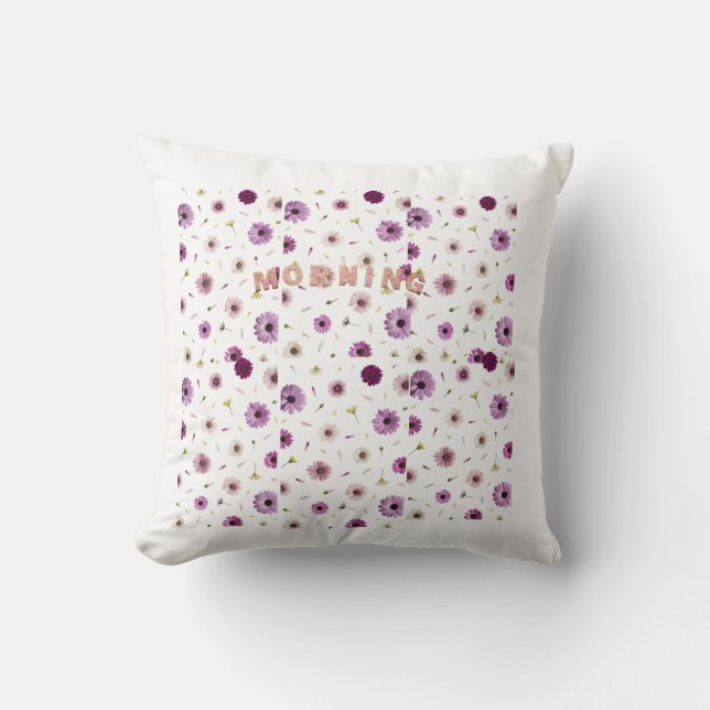 pillow of flower design. (Front)