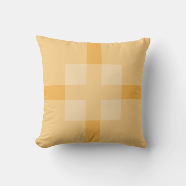 Pillow - Orange Squares Overlapping (Front)