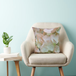 Pillow - Peach Hydrangeas