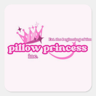 Pillow Princess Pride | High Femme Lesbian Pink Square Sticker