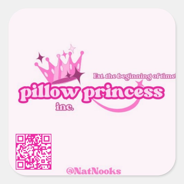 Pillow Princess Sticker | Lesbian High Femme  (Front)