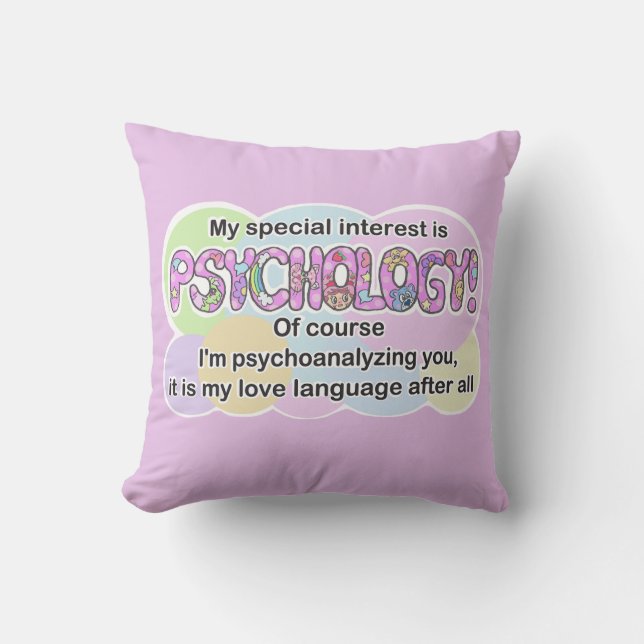 Pillow Psychology Love Language (ADHD, Autistic) (Front)