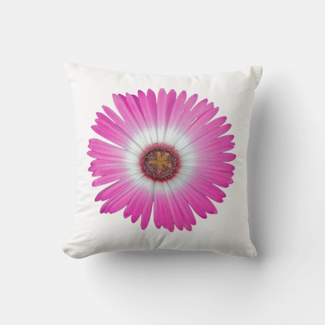 Pillow Shasta Daisy in "hot pink" (Front)