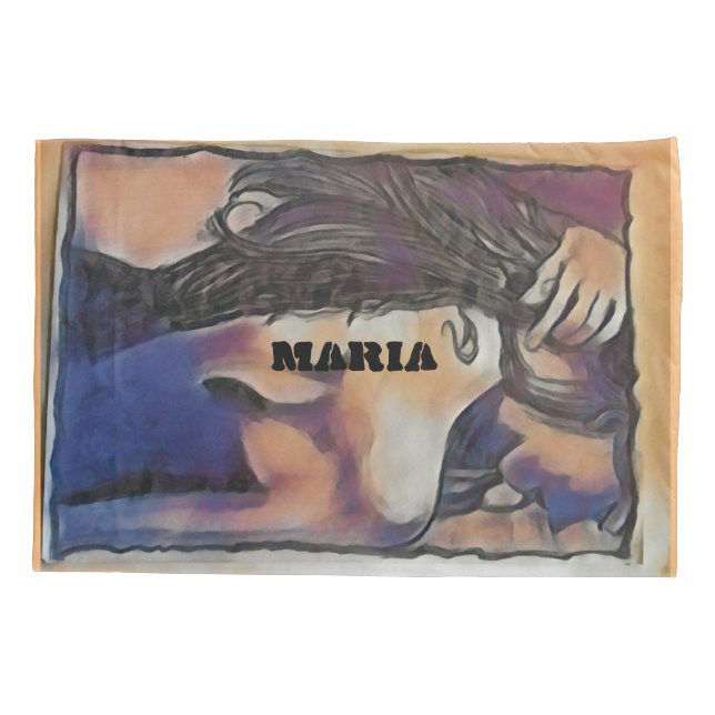 Pillow single case artist MARIA  Pillowcase (Back)