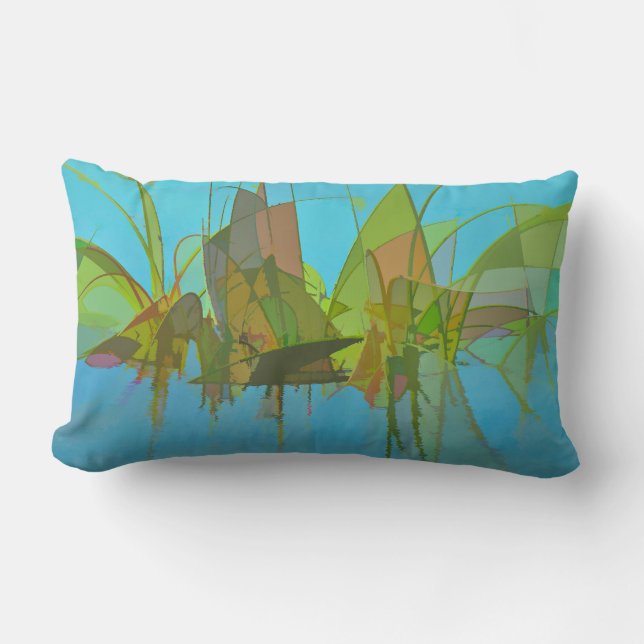 Pillow Swamp Abstract Design (Front)