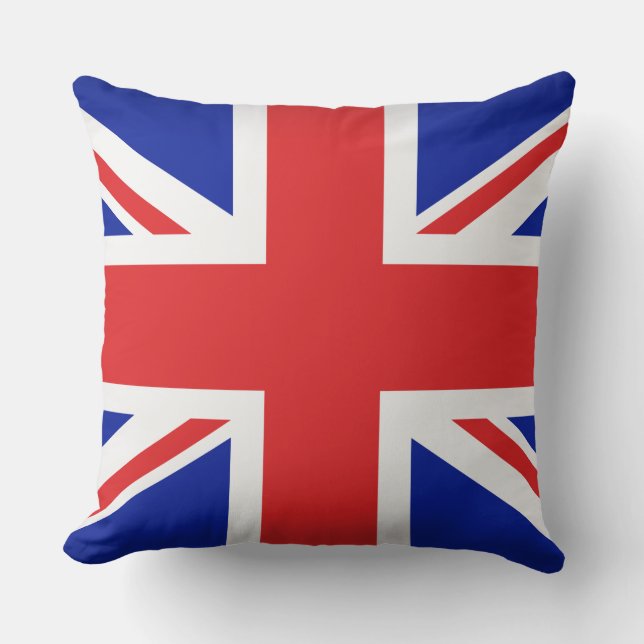 Pillow-Throw Pillow-British Flag Cushion (Front)