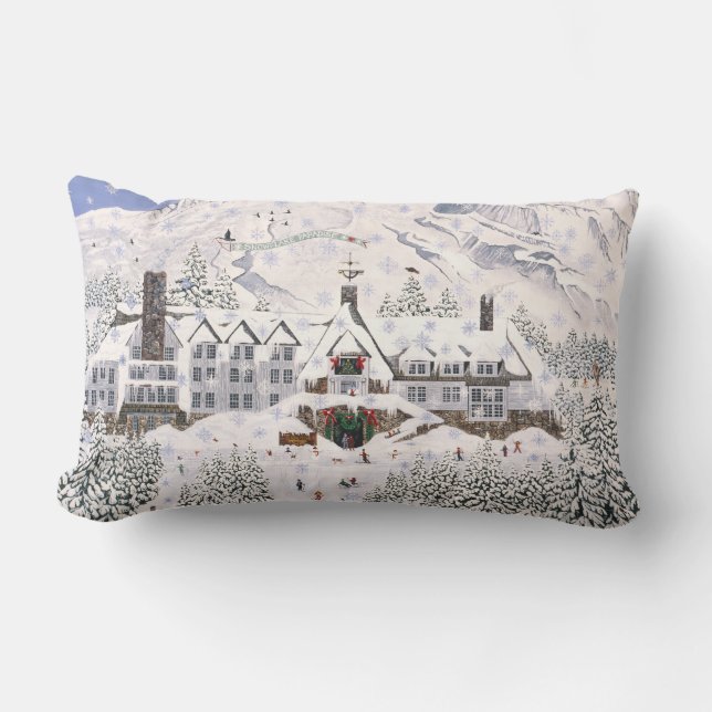 Pillow " Timberline Lodge Winter" (Front)