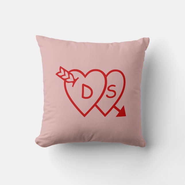 Pillow - Valentine heart graphics (Front)