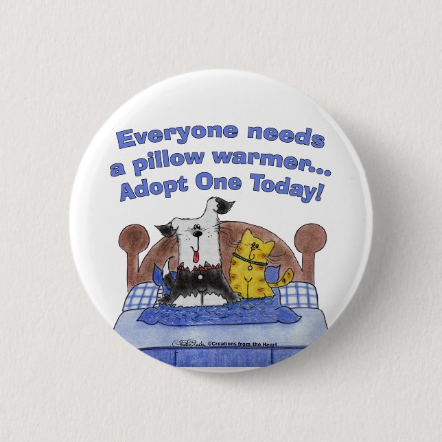 Pillow Warmers 6 Cm Round Badge (Front)