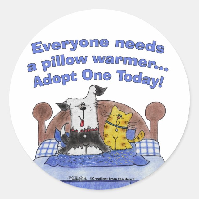 Pillow Warmers Classic Round Sticker (Front)