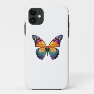 Pillow with a colorful Butterfly design. iPhone 11 Case