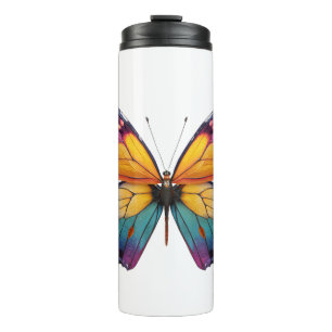 Pillow with a colorful Butterfly design. Thermal Tumbler