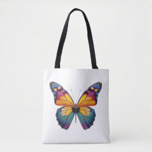 Pillow with a colorful Butterfly design. Tote Bag