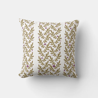 Pillow with cute botanical pattern