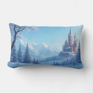 pillow with fantastic scenery - emotional winter
