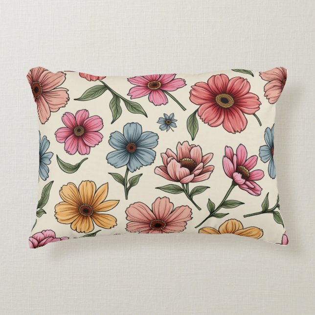 Pillow with flower  (Front)