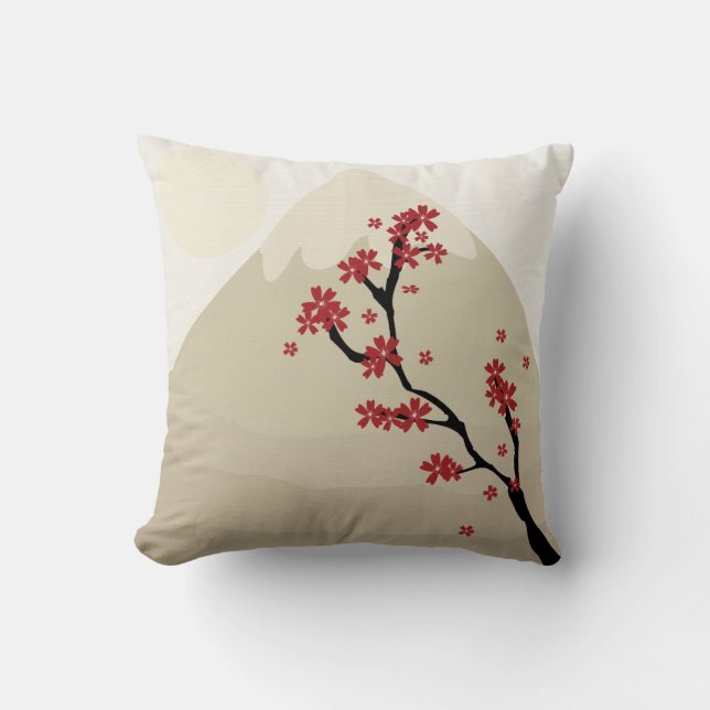 Pillow with Japanese art (Front)