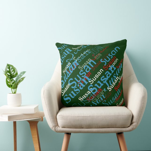 Pillow with Personalised Name (Chair)